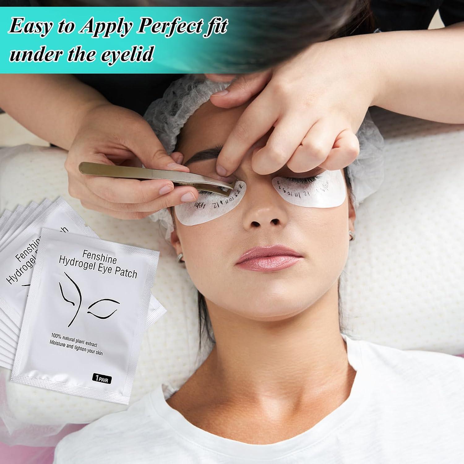 Almohadillas de Hidrogel Fenshine 100 Pares para Pestañas