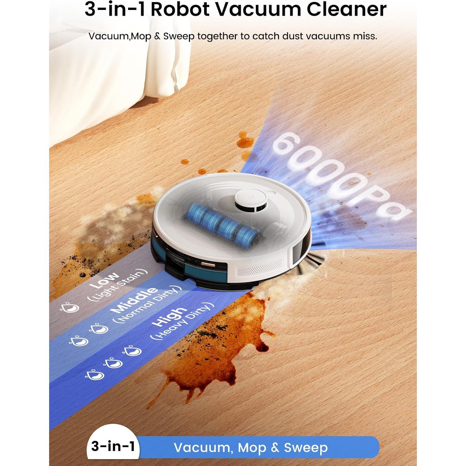 Aspiradora Robótica Lefant M2L Plus con Navegación LiDAR