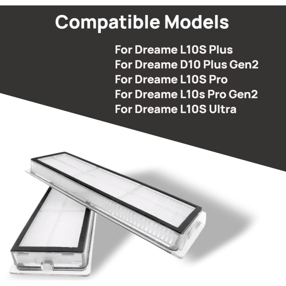 Filtro HEPA 4 Pack LEHANGOK para Aspiradora Dreame L10S