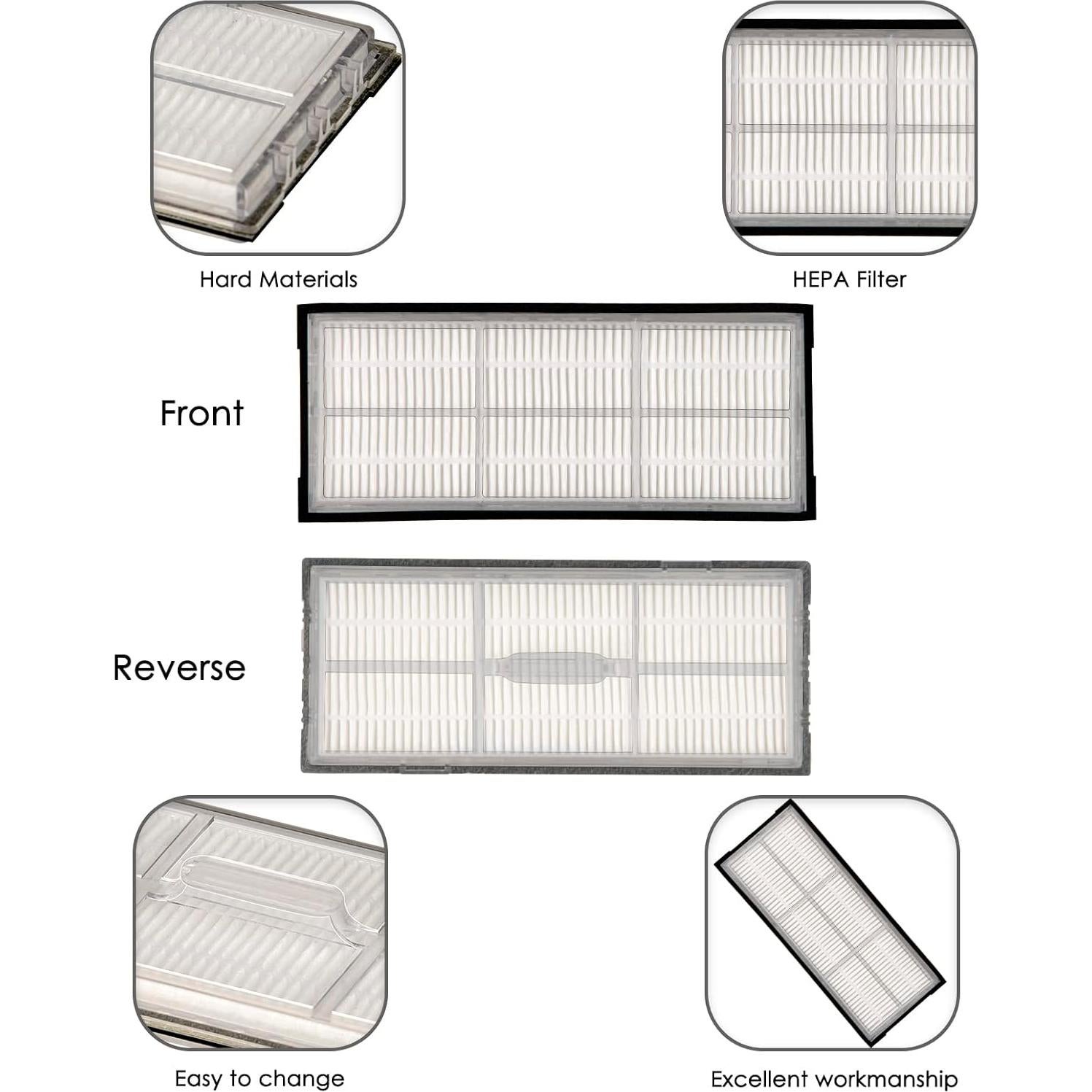 16 Filtros HEPA para Aspiradora Roborock S7 S8 - CHAIN PEAK