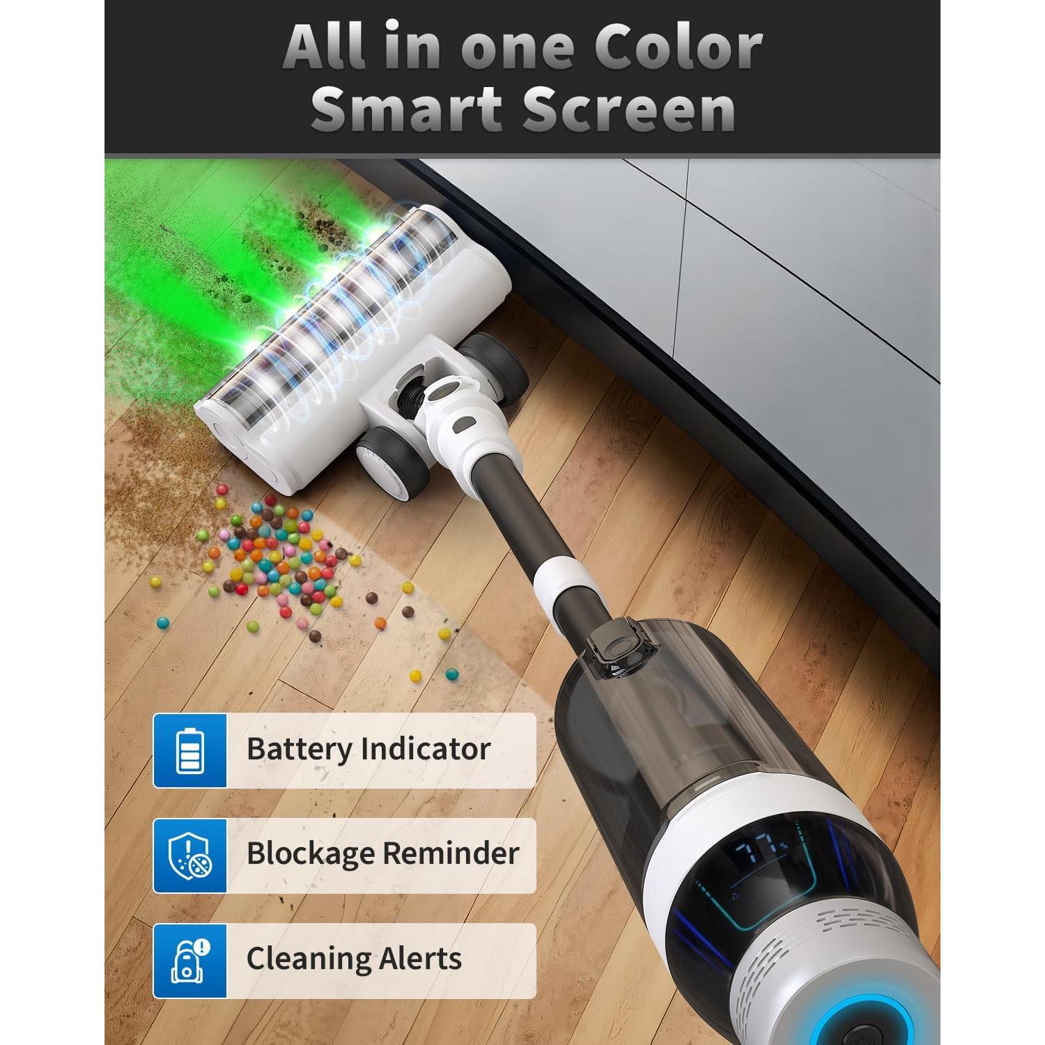 Aspiradora Inalámbrica NuYupo DHC200 550W 110 Min Carga Rápida