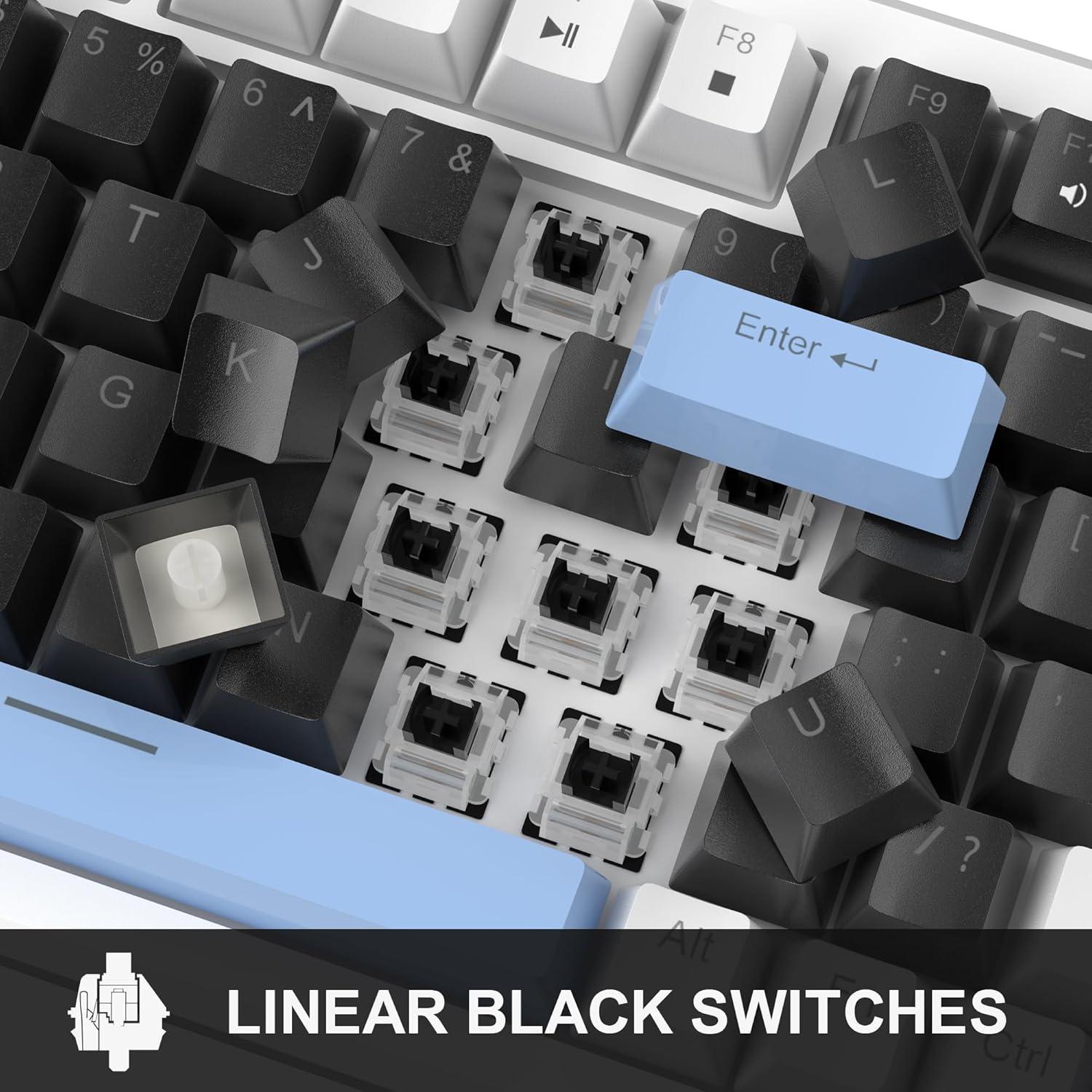 Teclado Mecánico Compacto 75% MageGee STAR75 Retroiluminado