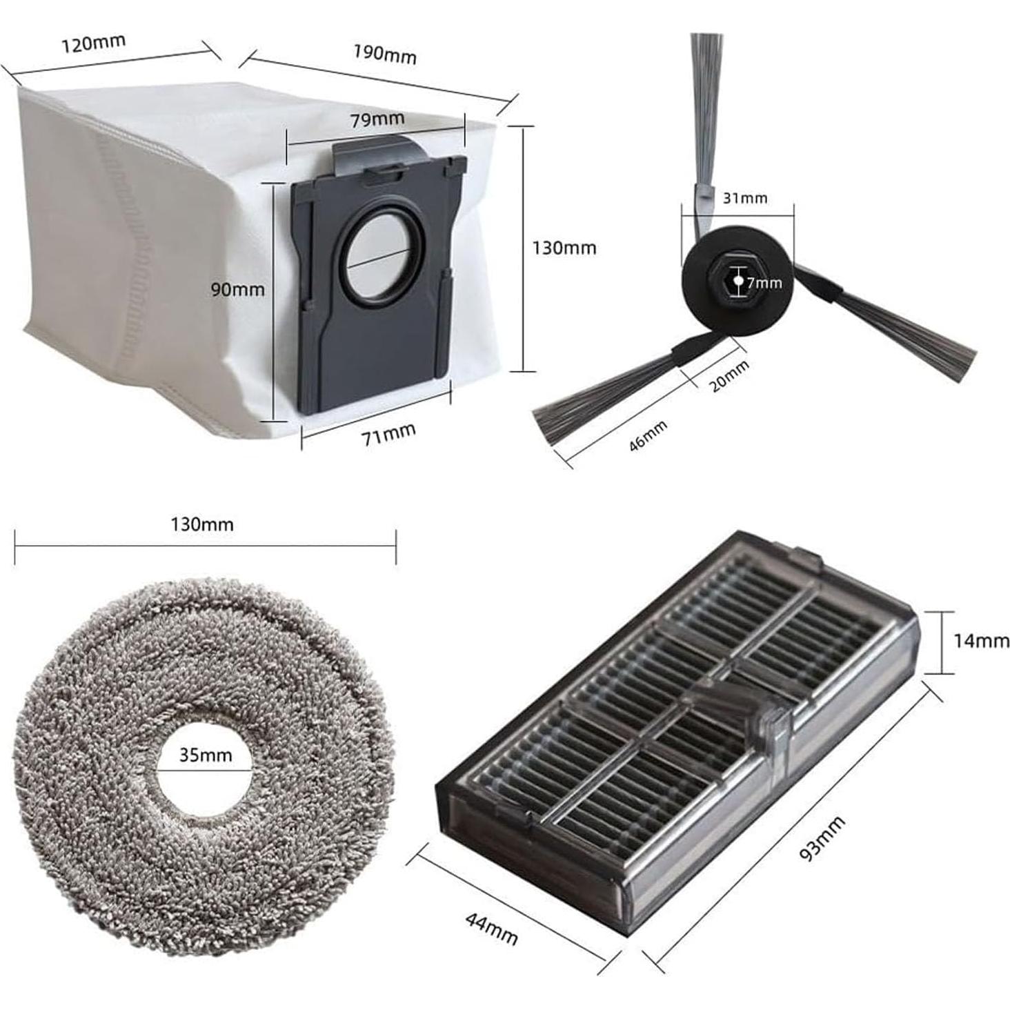 Kit de Accesorios de Reemplazo Dreame L40 Ultra 15 Piezas