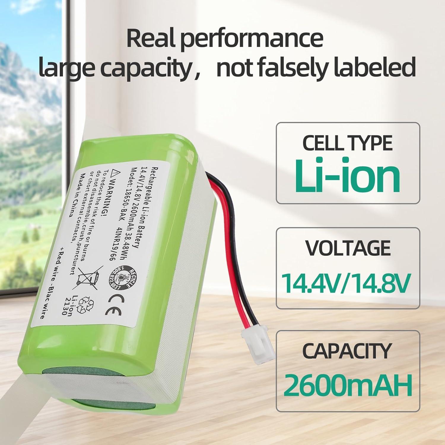 Batería de Reemplazo 14.4V 2.6Ah para Aspiradora Shark