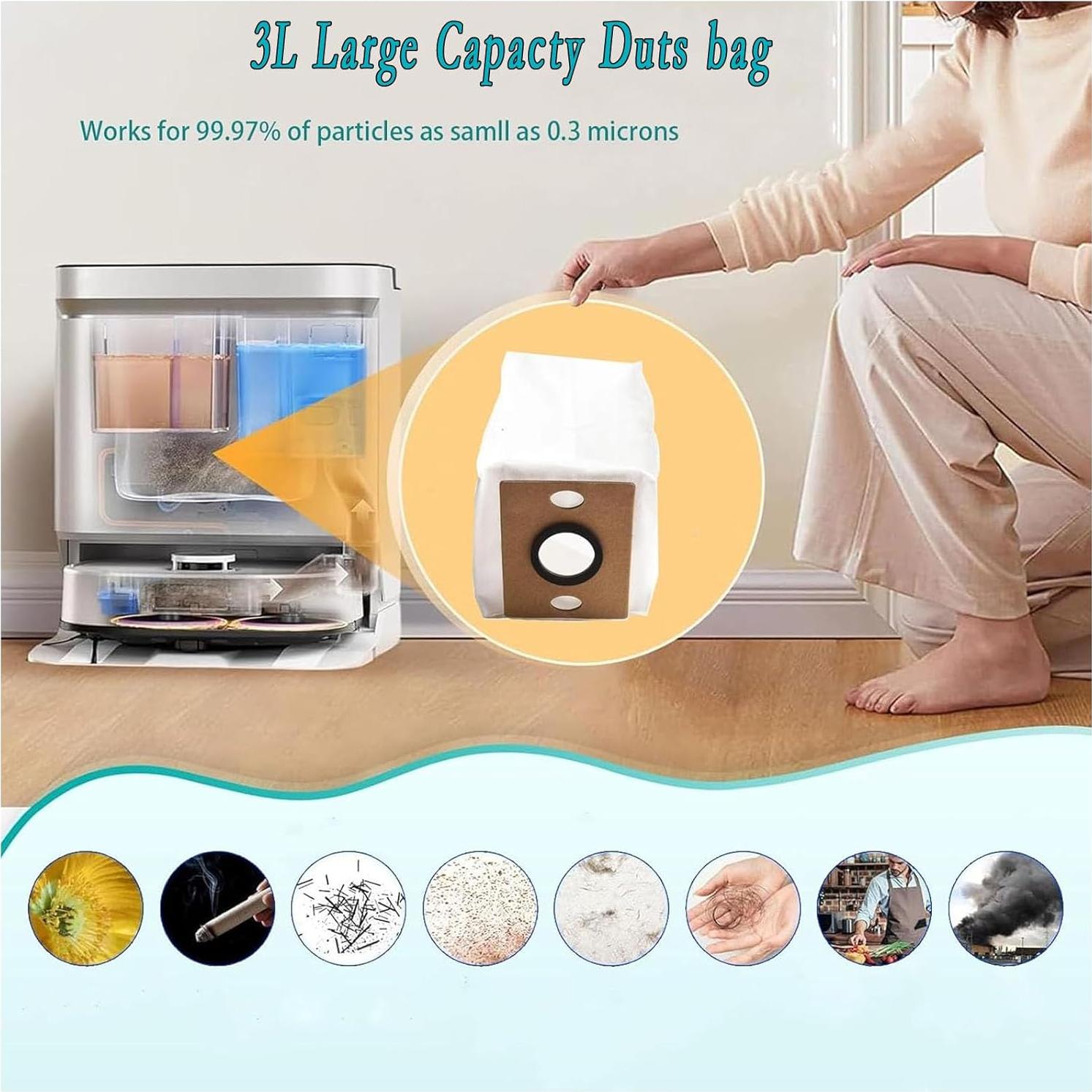 Bolsas de Reemplazo para Aspiradora ILIFE A12 Pro - 8 Paquetes