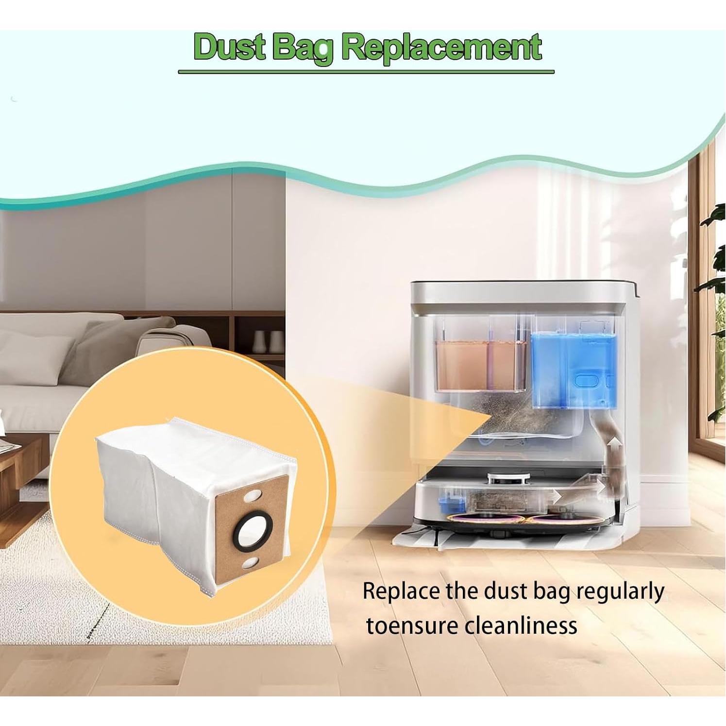 Bolsas de Reemplazo para Aspiradora ILIFE A12 Pro - 8 Paquetes