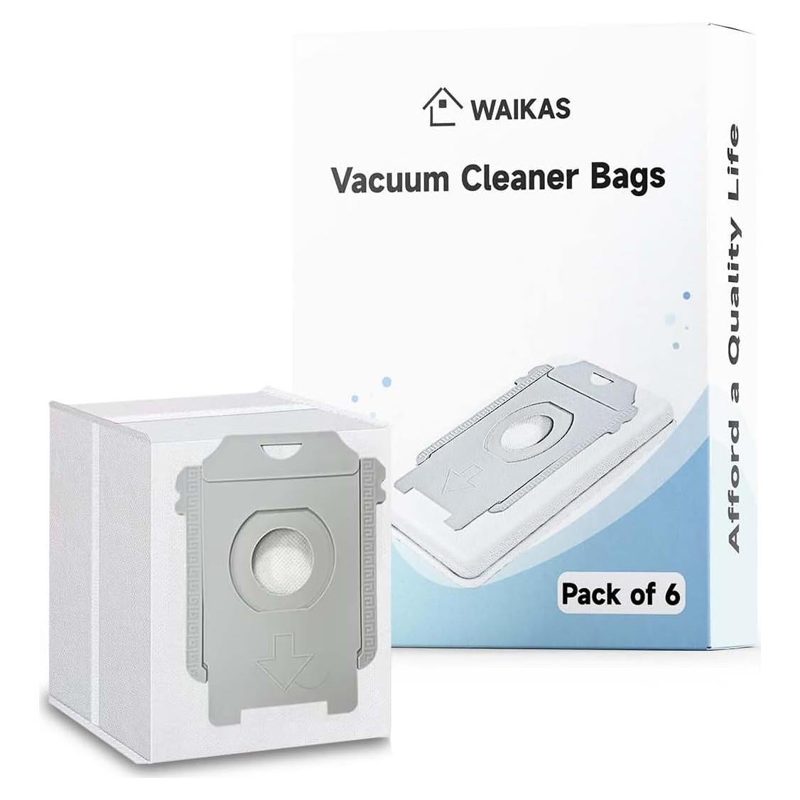 Paquete de 6 Bolsas de Vacío WAIKAS para iRobot Roomba