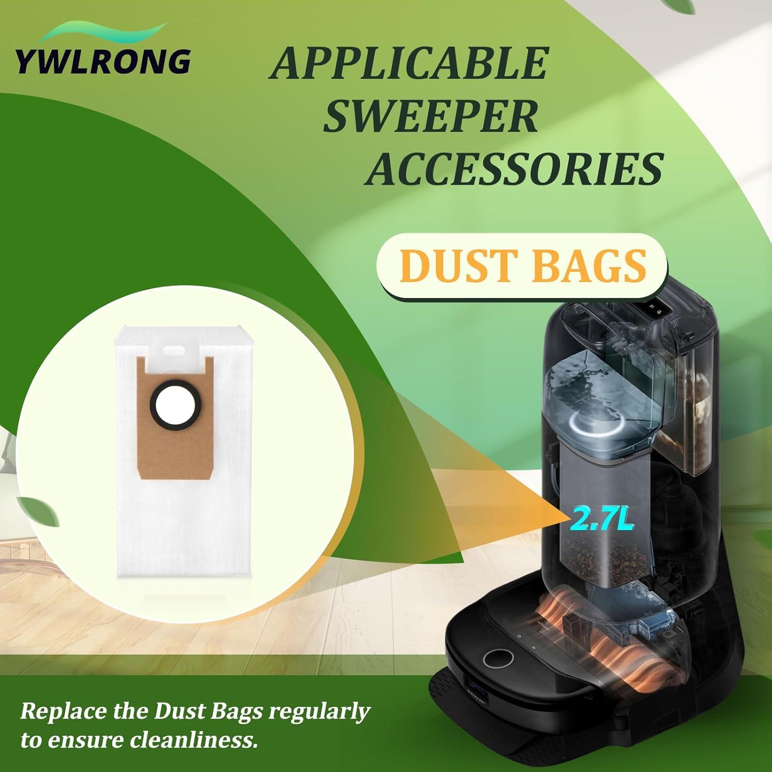 14 Bolsas de Polvo Desechables Eufy Omni S1 Pro 2.7L