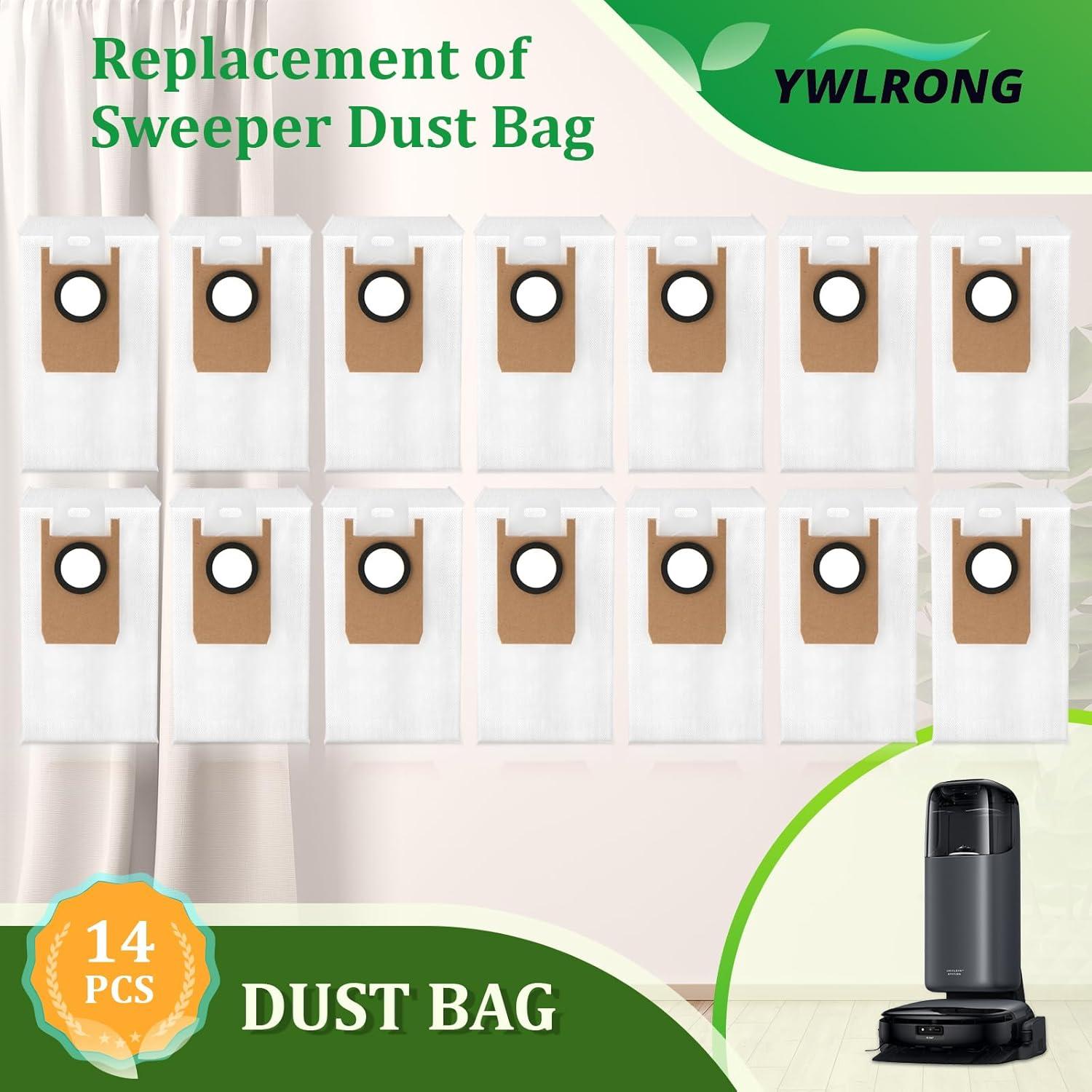 14 Bolsas de Polvo Desechables Eufy Omni S1 Pro 2.7L