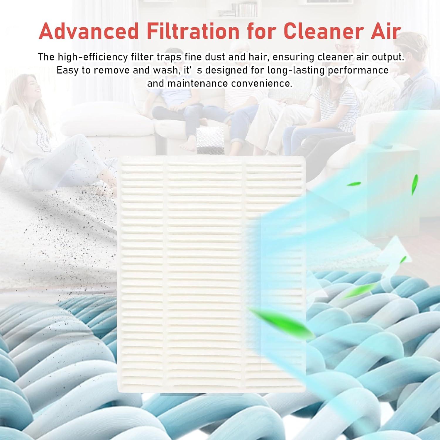 Kit de Accesorios para Aspiradora Robot Roborock Q7 M5 - 1 Cepillo Principal, 4 Laterales, 4 Filtros HEPA, 6 Paños de Mopa