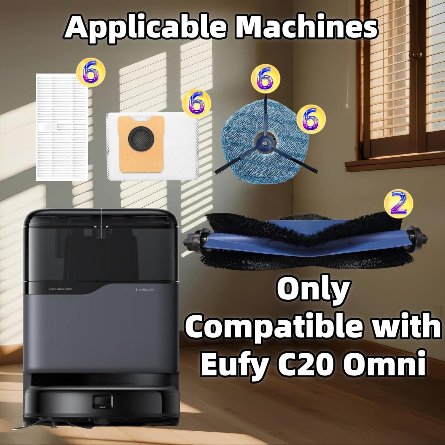 Kit de Accesorios 28 Piezas Mealesee para Eufy C20 Omni