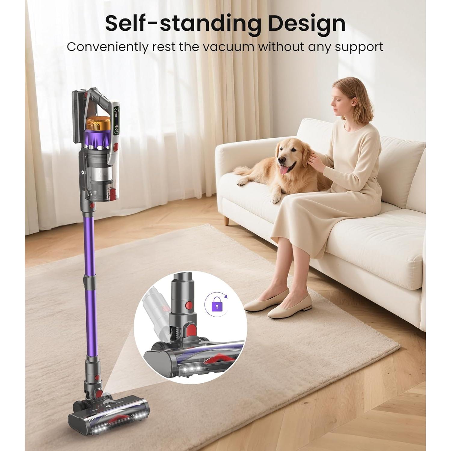 Aspiradora Inalámbrica NADALY N7 580W 48KPA 65Min Recargable