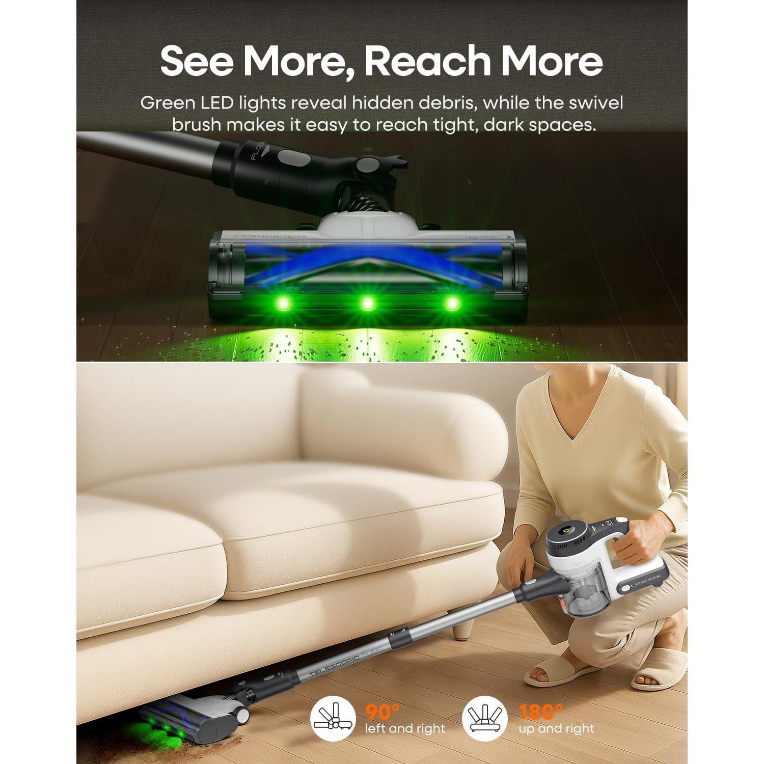 Aspiradora Inalámbrica YONNDER M1 550W 48KPA 60Min Succión