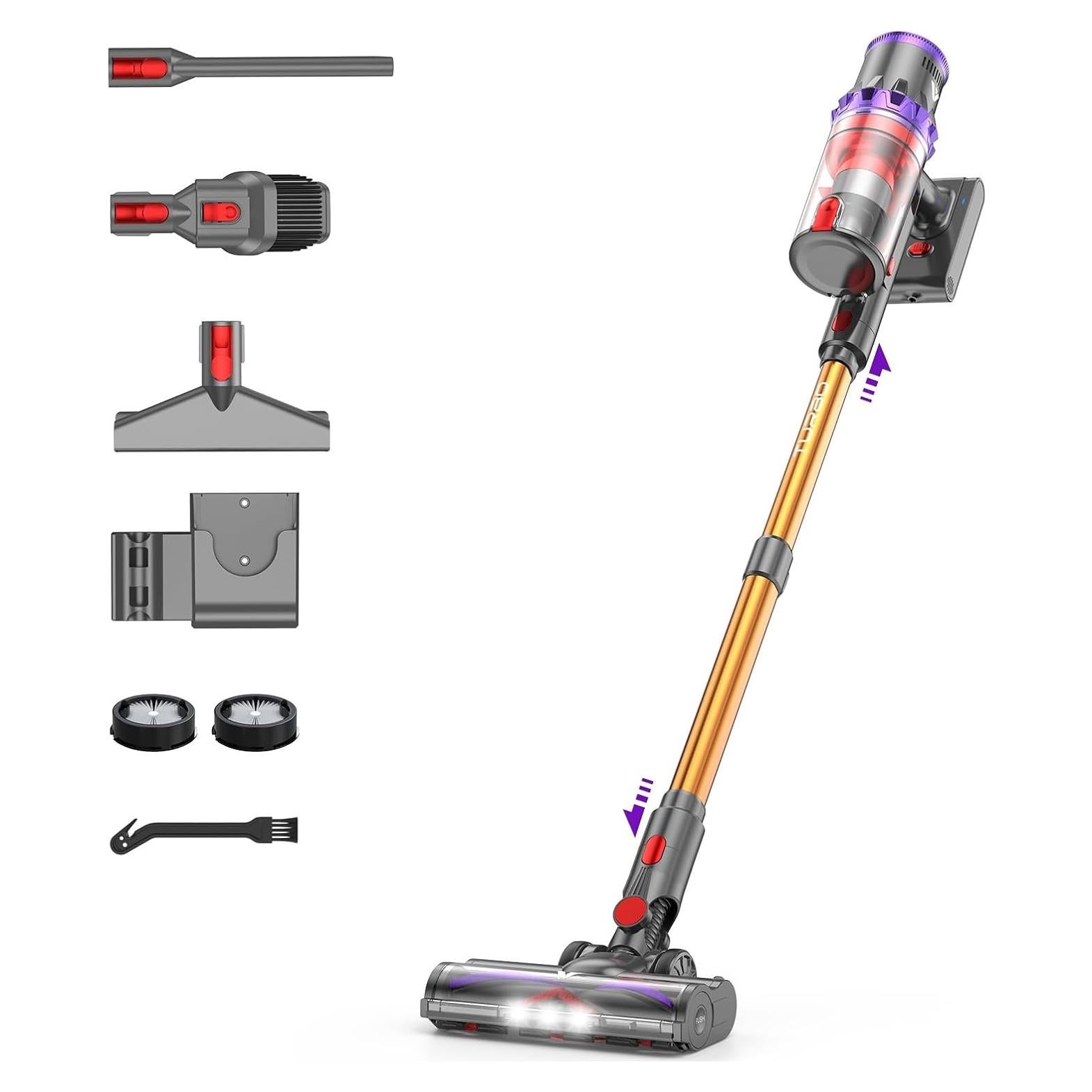 Aspiradora Inalámbrica Coovy SU7, 580W, 75 Min, HEPA