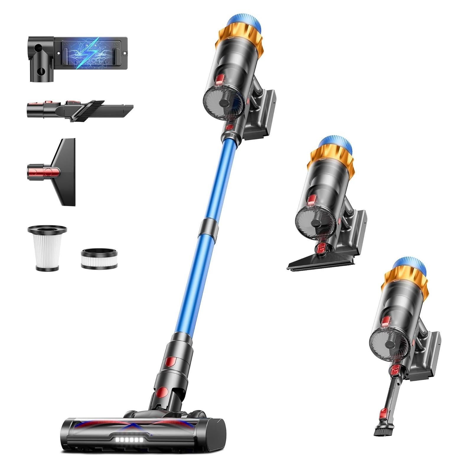 Aspiradora Inalámbrica Kermoky Robust 5, 550W, 70min, HEPA