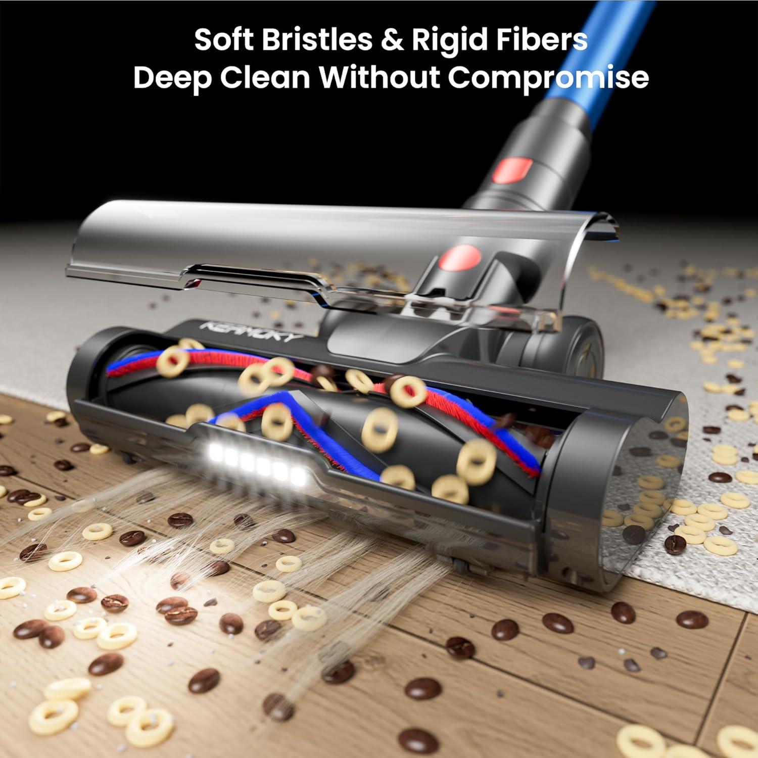 Aspiradora Inalámbrica Kermoky Robust 5, 550W, 70min, HEPA