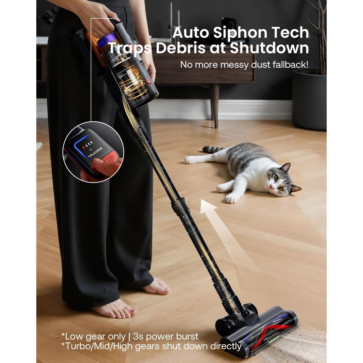 Aspiradora Inalámbrica Trucozie T553 60Kpa 70min para Mascotas