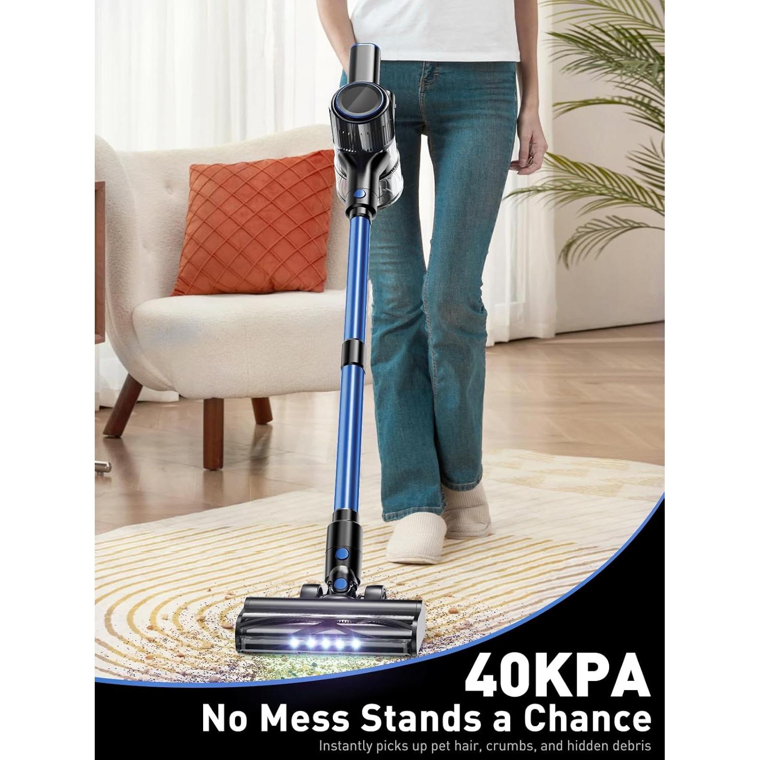 Aspiradora Inalámbrica OUYFHK A27D 8 en 1 40KPA Azul