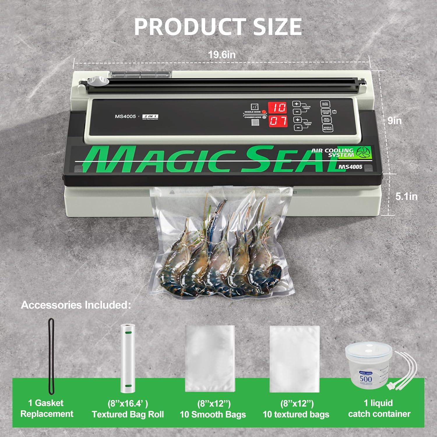 Sellador al Vacío Magic Seal MS4005 40cm 250W Automático