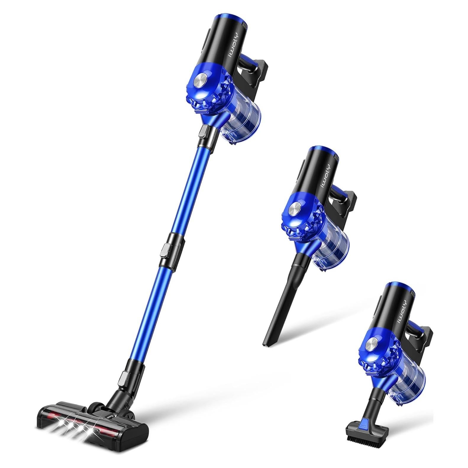 Aspiradora Inalámbrica iwoly D300 28KPa HEPA 2 en 1 Recargable