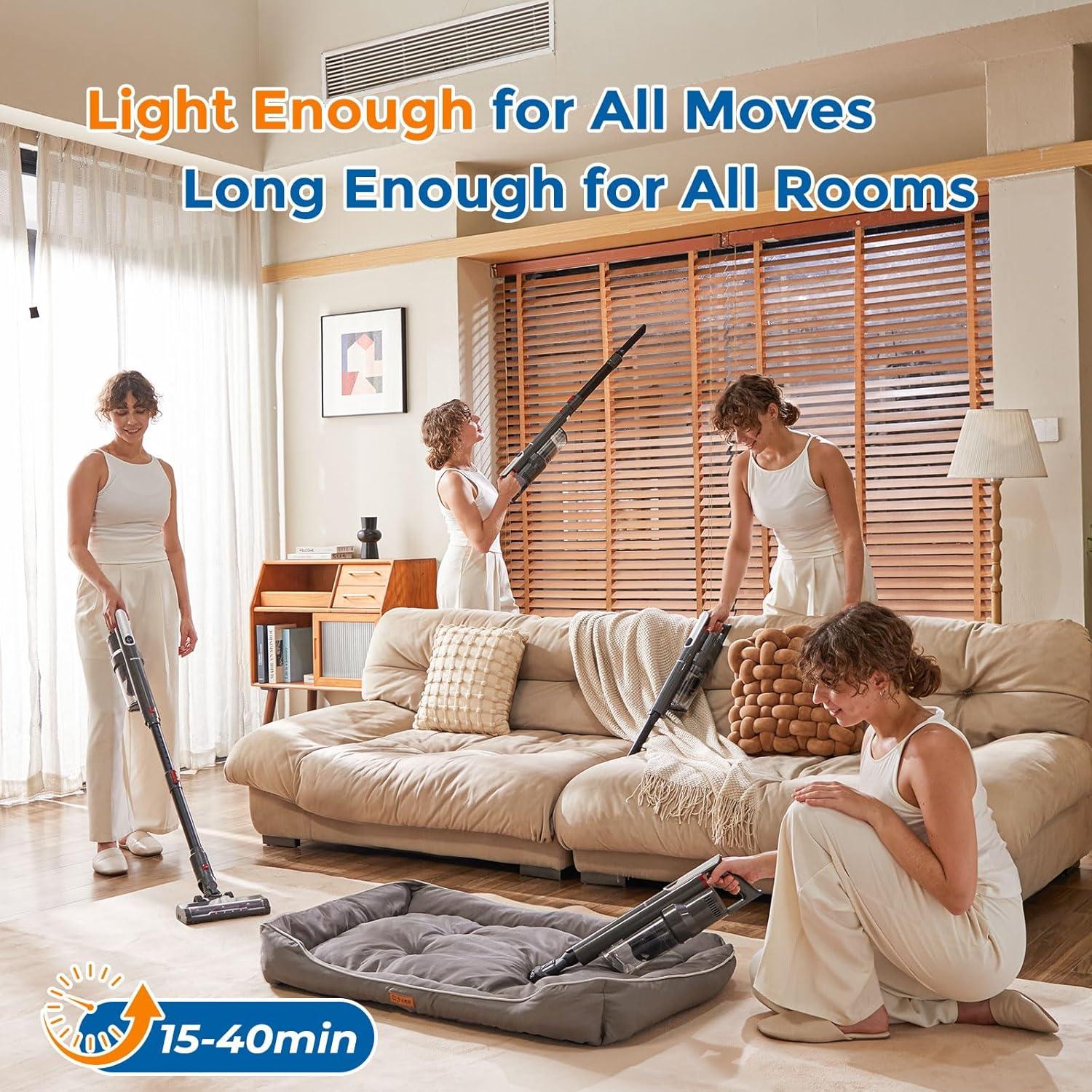 Aspiradora Inalámbrica RONEAIR V260B 0.8L para Mascotas