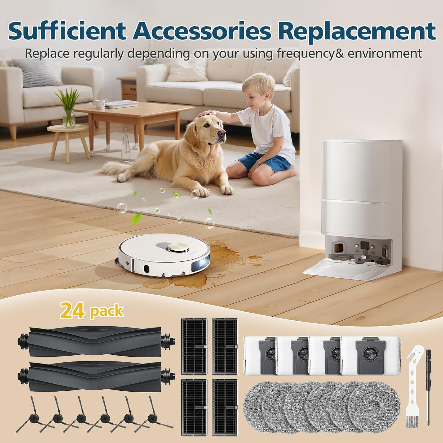 Kit de Accesorios para Robot Aspiradora Dreame y MOVA - 24 Piezas