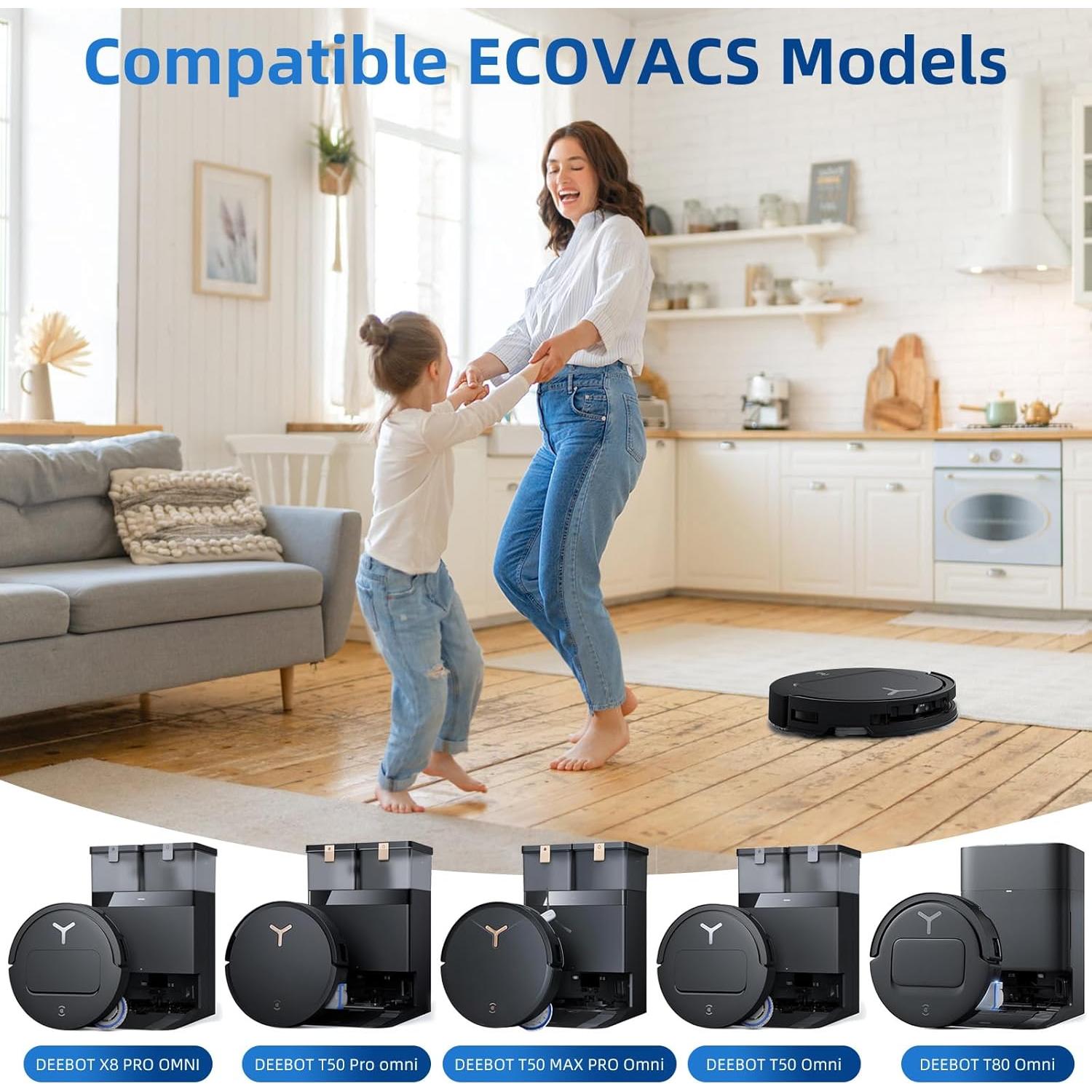 10 Bolsas de Reemplazo ECOVACS DEEBOT X8 PRO OMNI 4L