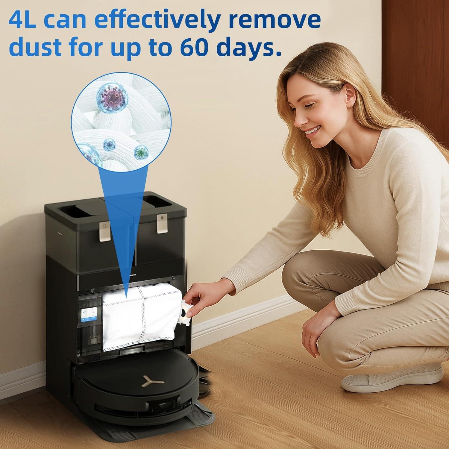 10 Bolsas de Reemplazo ECOVACS DEEBOT X8 PRO OMNI 4L