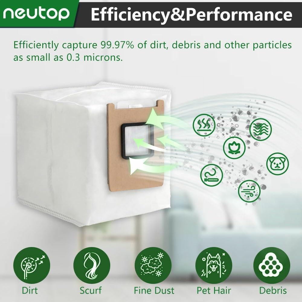 Bolsas de polvo desechables Neutop para eufy E25/E28 - 12 unidades
