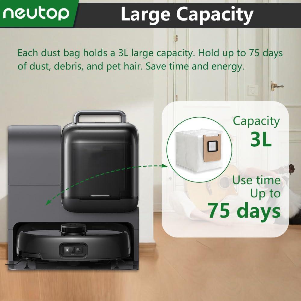 Bolsas de polvo desechables Neutop para eufy E25/E28 - 12 unidades