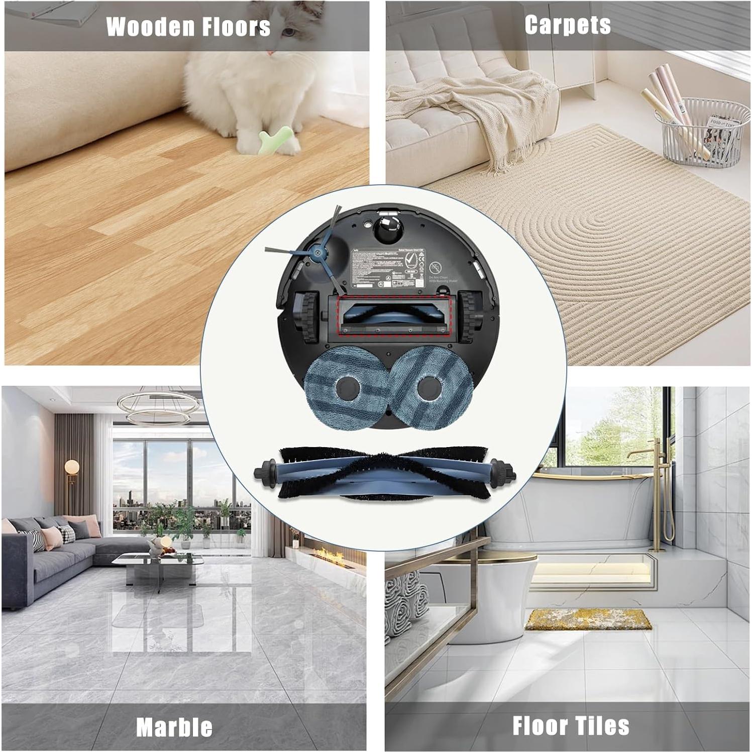 Rodillos de Cepillo de Reemplazo Eufy C20 Omni - Paquete de 2