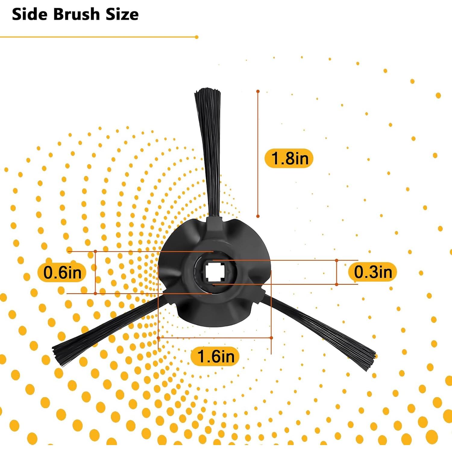 Paquete de 10 cepillos laterales Vofiiln para aspiradora Shark Matrix