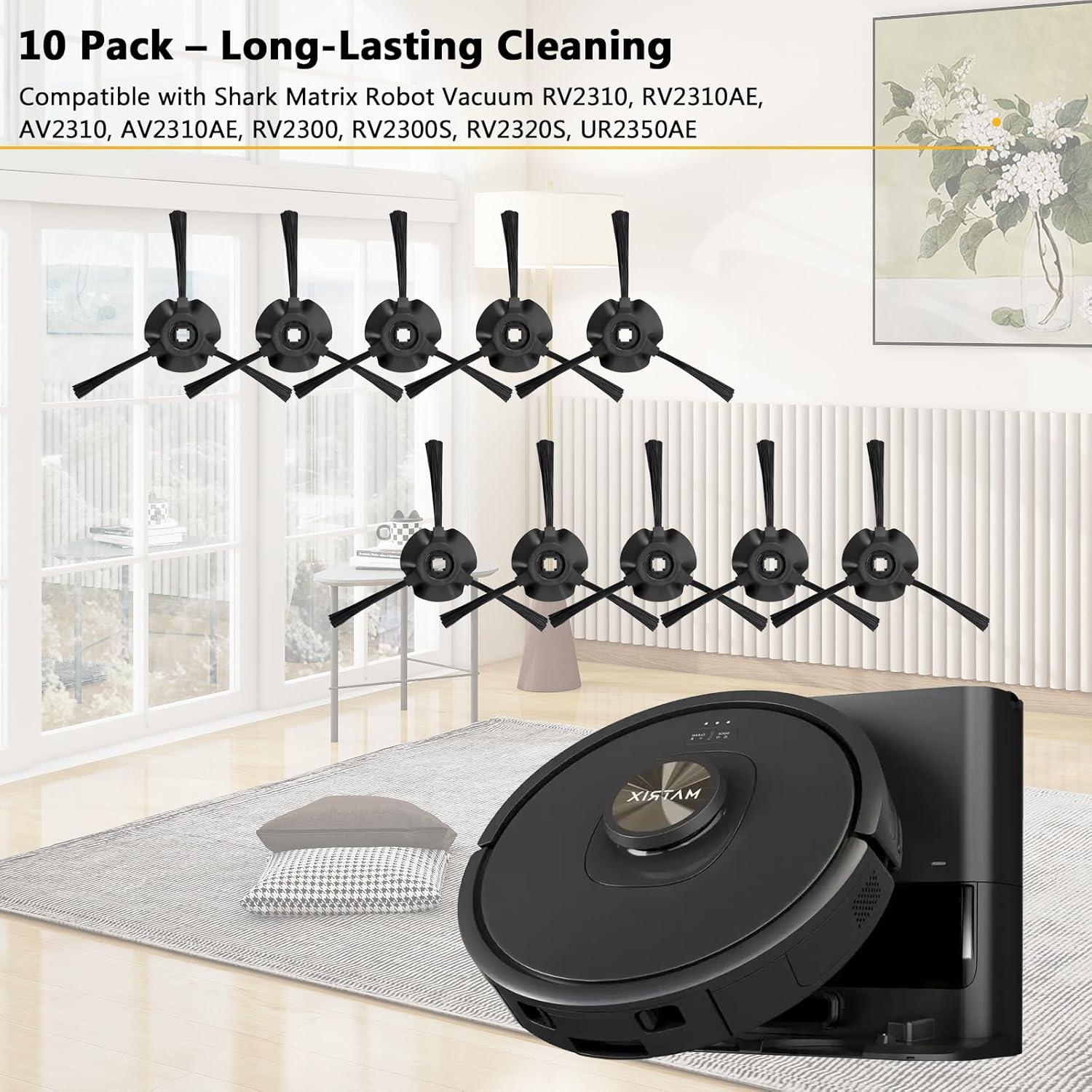 Paquete de 10 cepillos laterales Vofiiln para aspiradora Shark Matrix