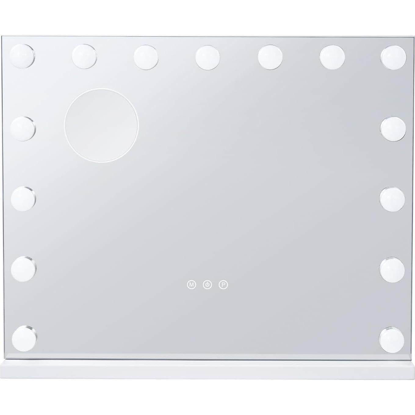 Espejo de Tocador VEVOR 22.8" con Luces LED y Aumento 5X