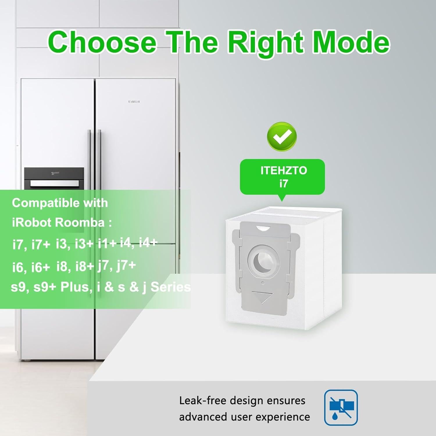 6 Bolsas de Reemplazo para Aspiradora iRobot Roomba ITEHZTO