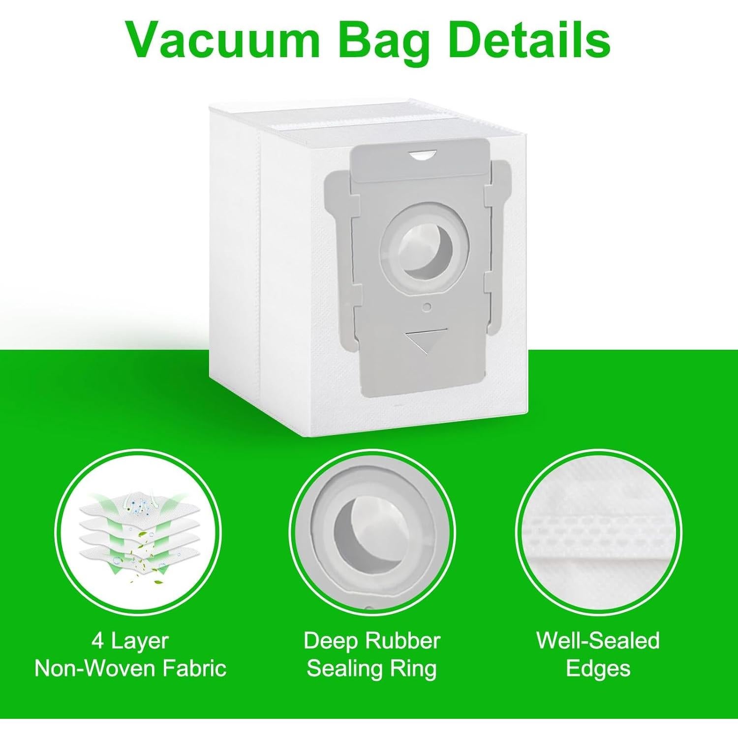 6 Bolsas de Reemplazo para Aspiradora iRobot Roomba ITEHZTO