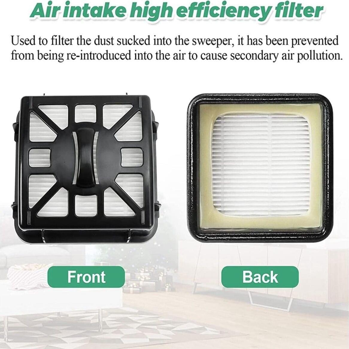 4 Filtros HEPA de Reemplazo para Aspiradora Shark IQ R101AE