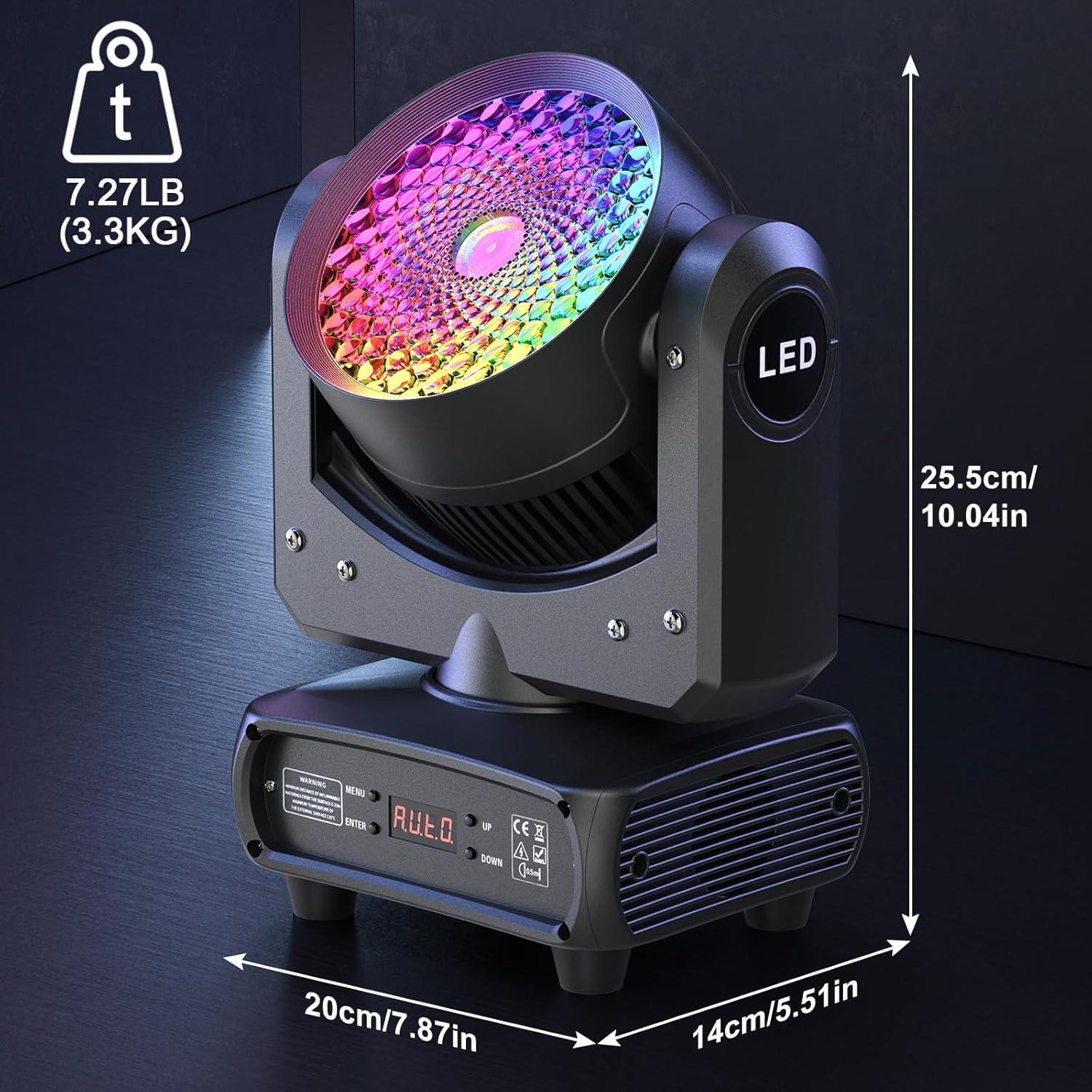 Luz de Cabeza Móvil 150W RGBW DMX para Fiesta y Club