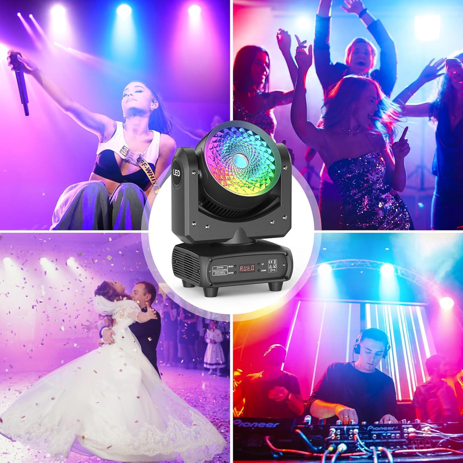 Luz de Cabeza Móvil 150W RGBW DMX para Fiesta y Club