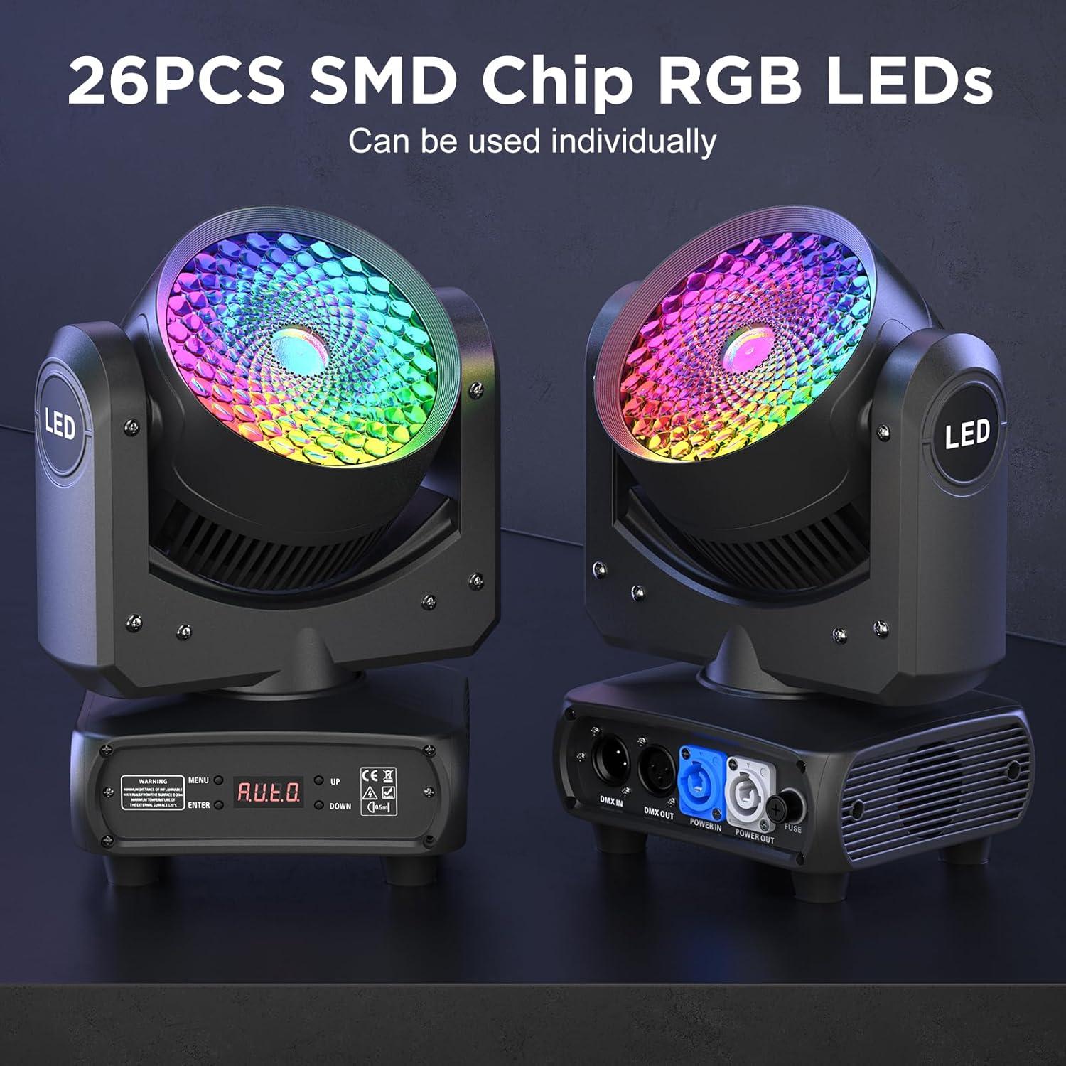 Luz de Cabeza Móvil 150W RGBW DMX para Fiesta y Club