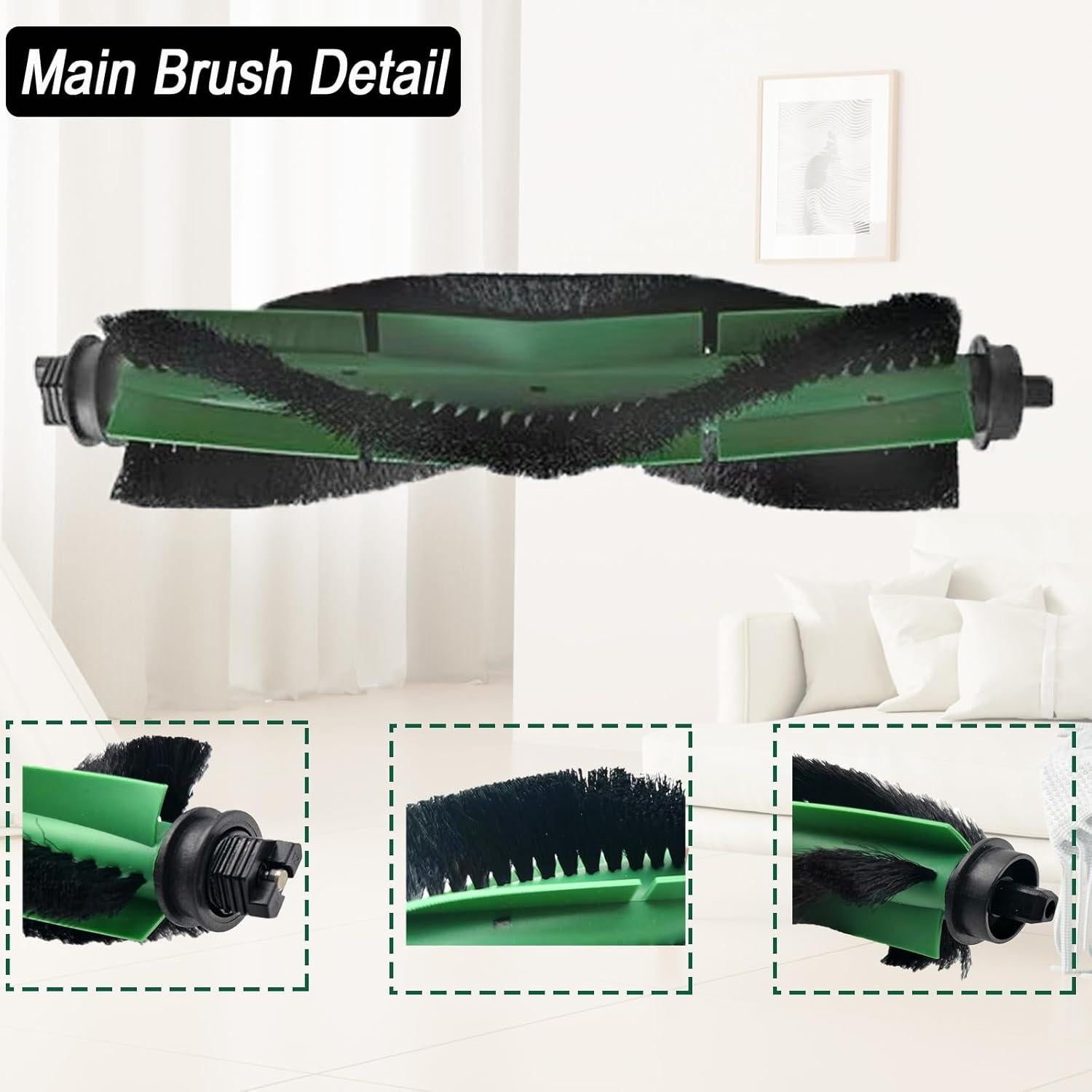 Kit de Accesorios para iRobot Roomba Combo Frexusuent - 1 Cepillo, 4 Filtros HEPA, 4 Paños de Mopa