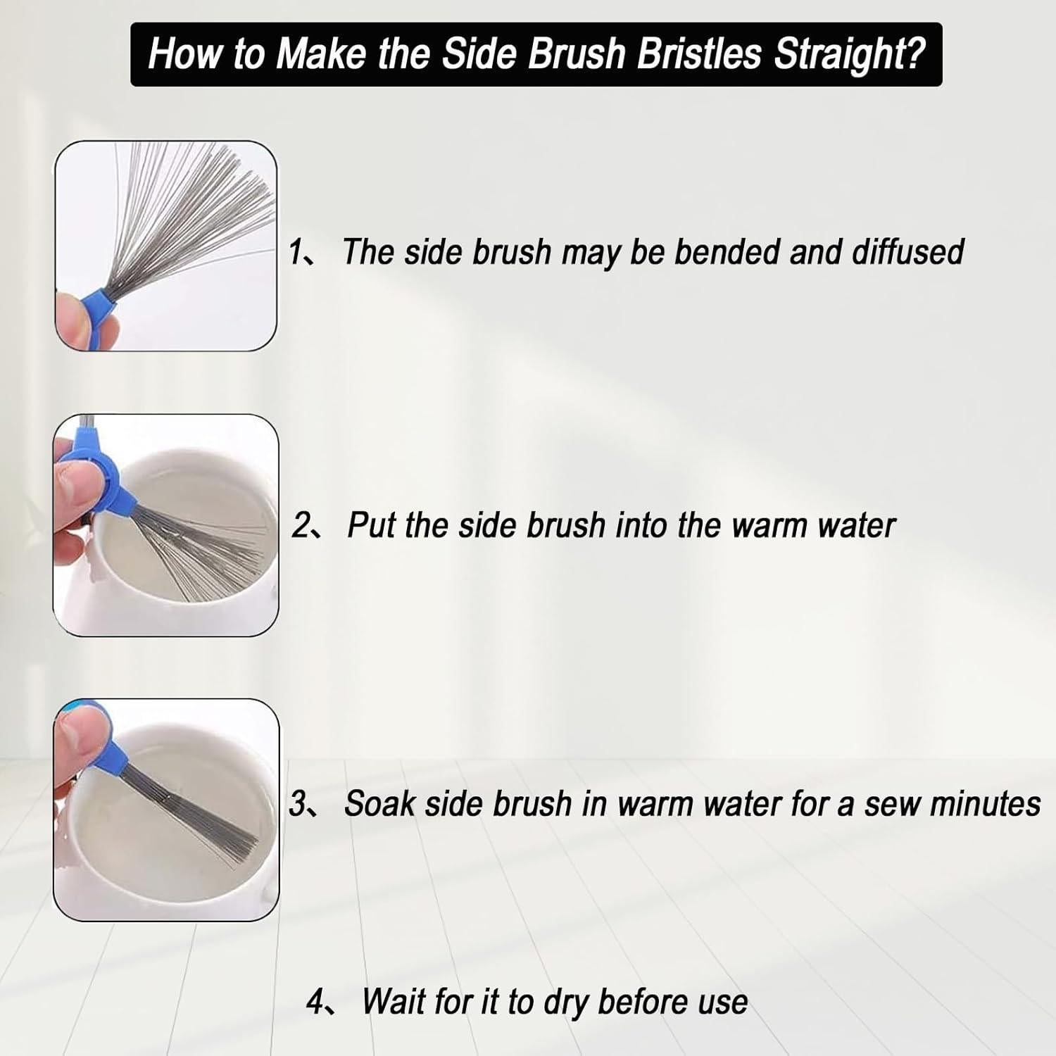 Kit de Accesorios para iRobot Roomba Combo Frexusuent - 1 Cepillo, 4 Filtros HEPA, 4 Paños de Mopa