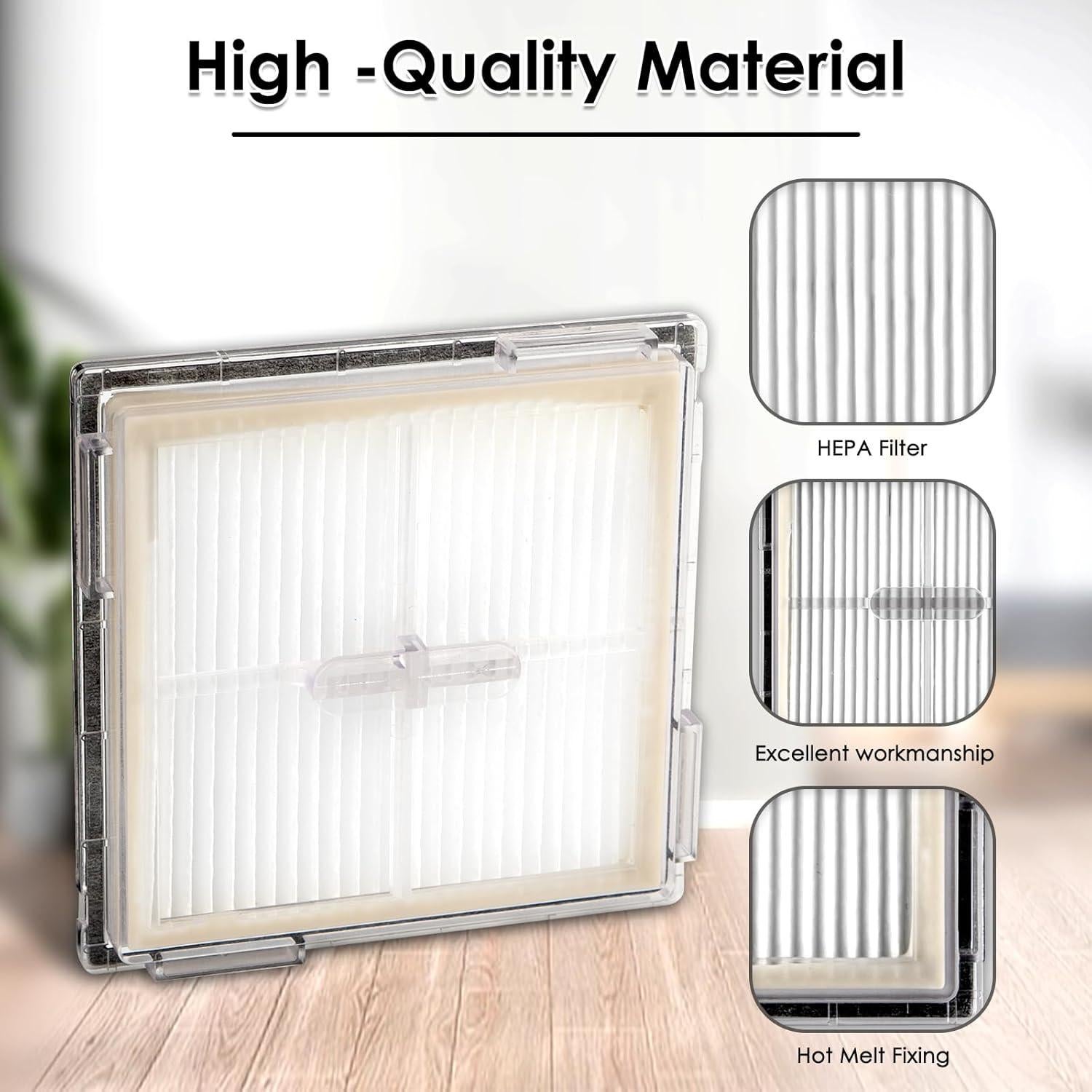 Filtros HEPA de Reemplazo CHAIN PEAK para Roborock Q10 S5 (3 Piezas)