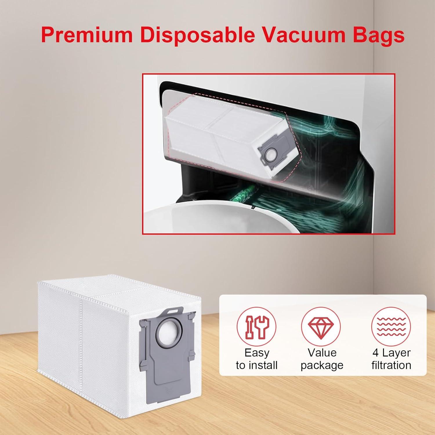 Paquete de 20 bolsas de polvo Qrevo para aspiradoras 3L