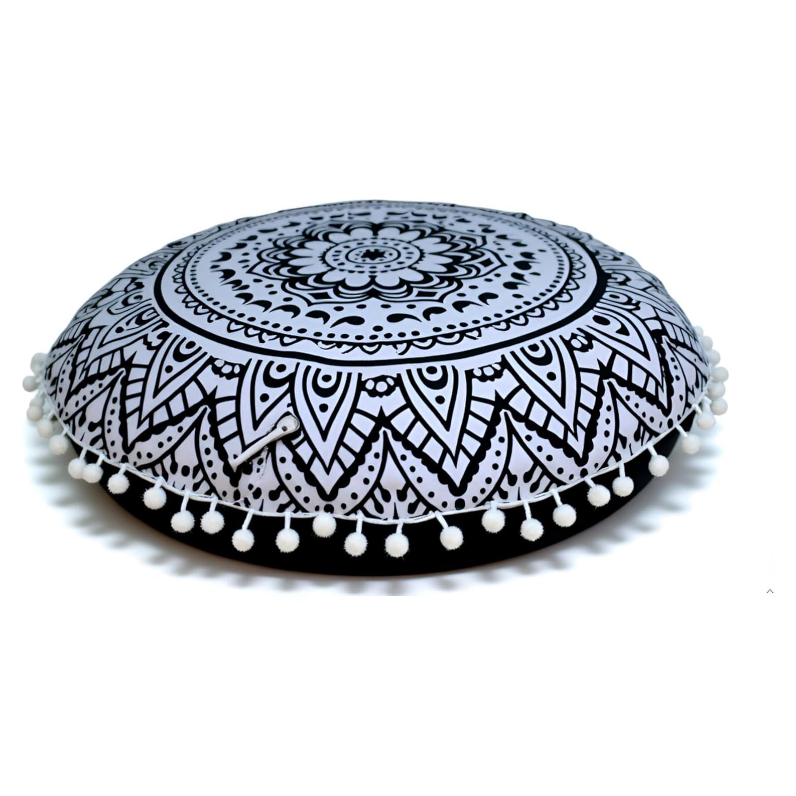 Funda de Almohada Redonda CRAFT KALA 32" Algodón Bohemio