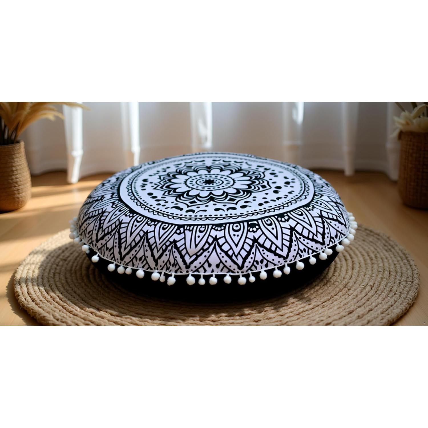 Funda de Almohada Redonda CRAFT KALA 32" Algodón Bohemio