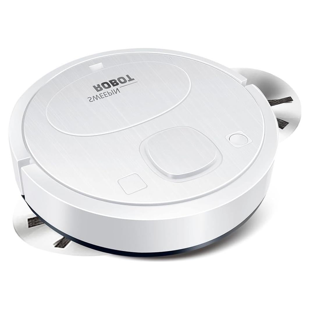 Aspiradora Robot Genérico 001 Blanca, Succión Potente y Silenciosa