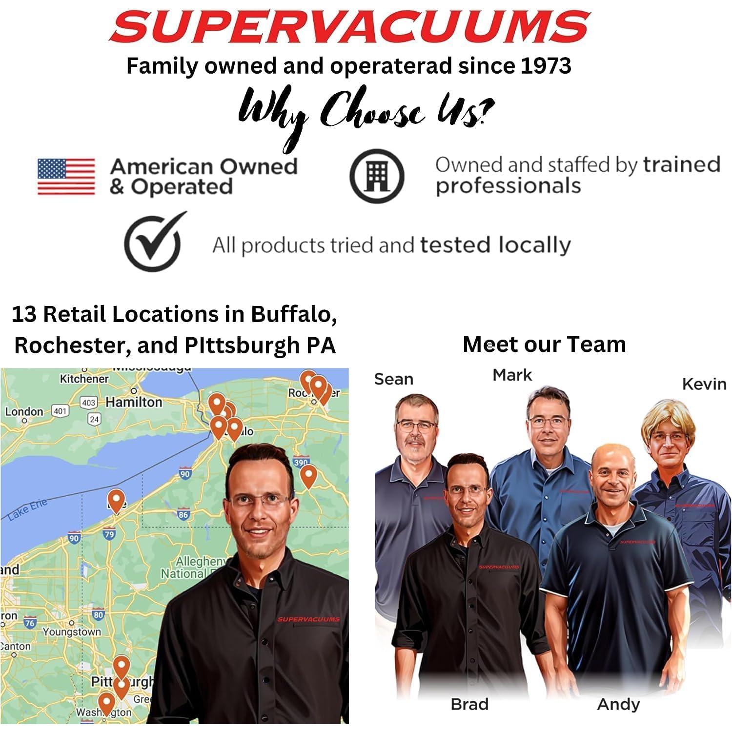 Bolsas de Papel Microfiltración Supervacuums para Aspiradoras Hoover - Paquete de 3