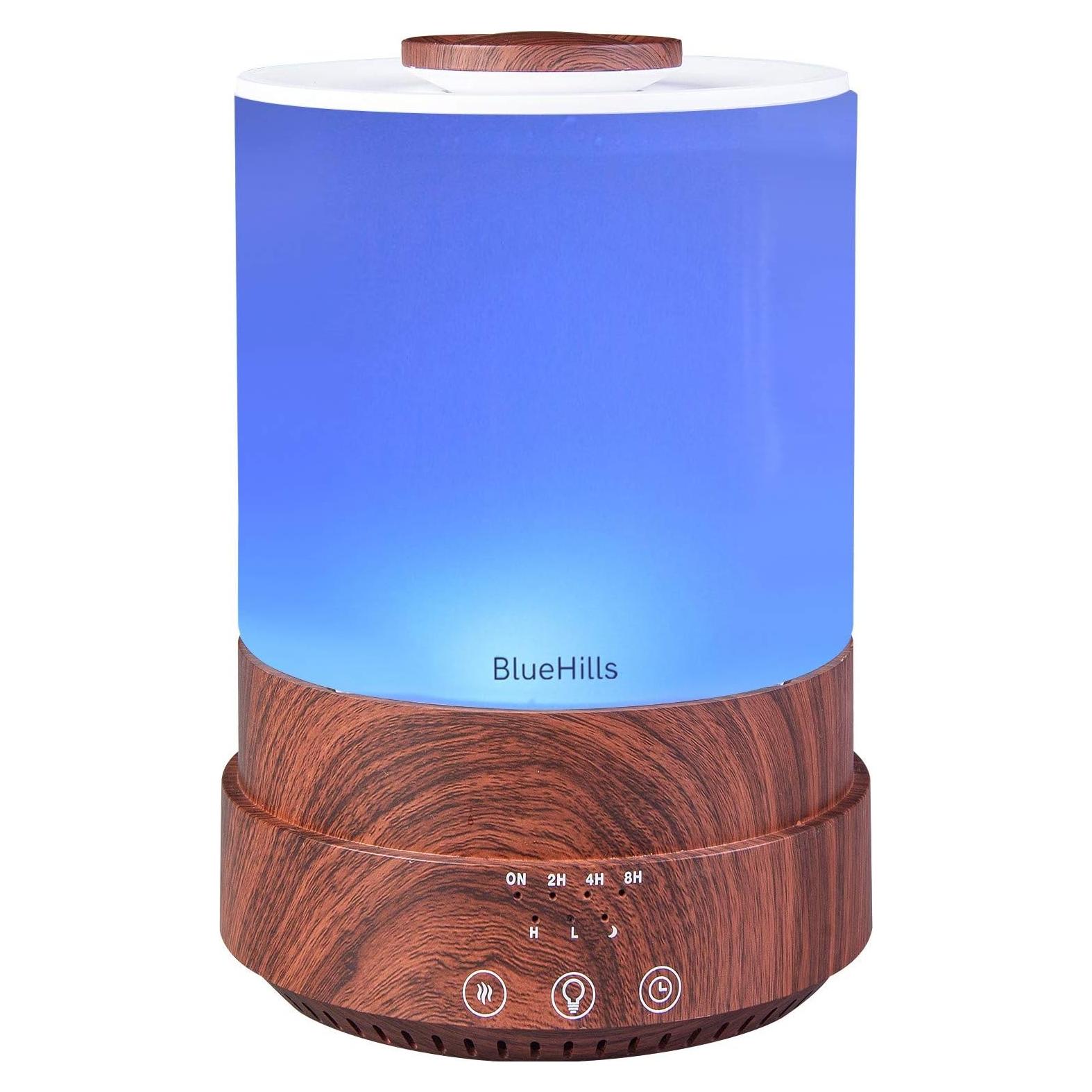 Difusor de Aceite Esencial BlueHills 2500ml con 7 LED