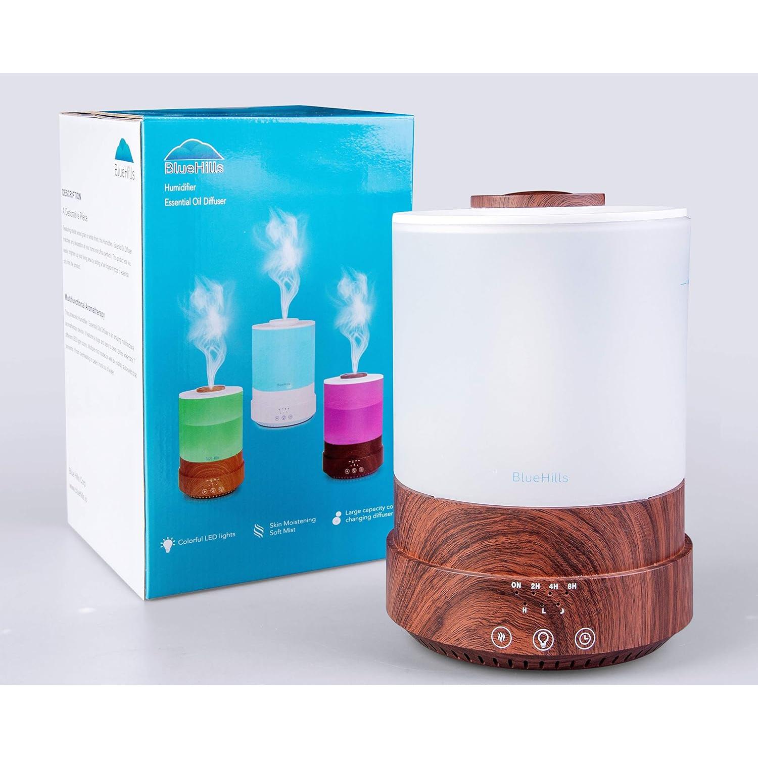 Difusor de Aceite Esencial BlueHills 2500ml con 7 LED